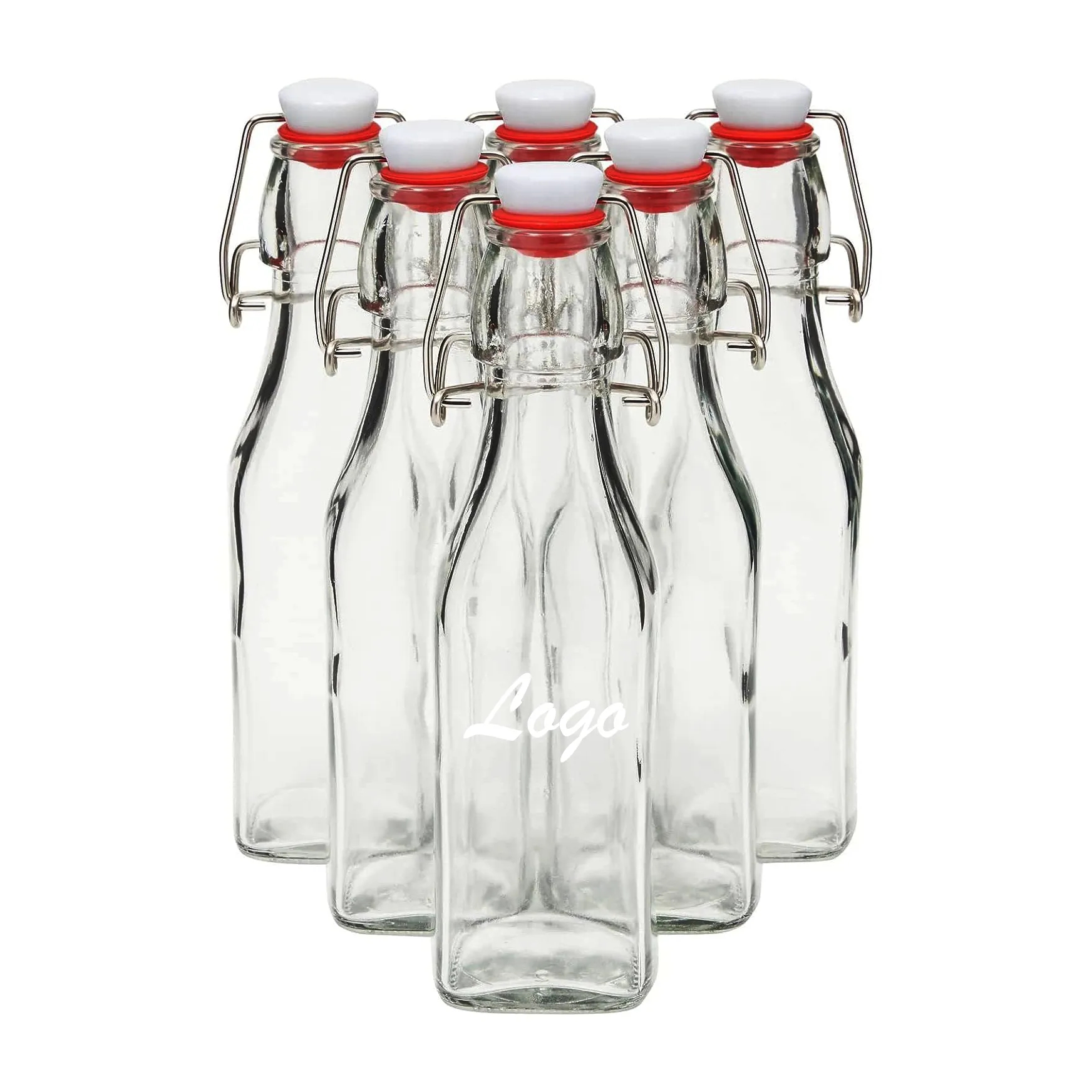 16 fl. oz. Swing Top Glass Bottle - Home Brewing & Beverages