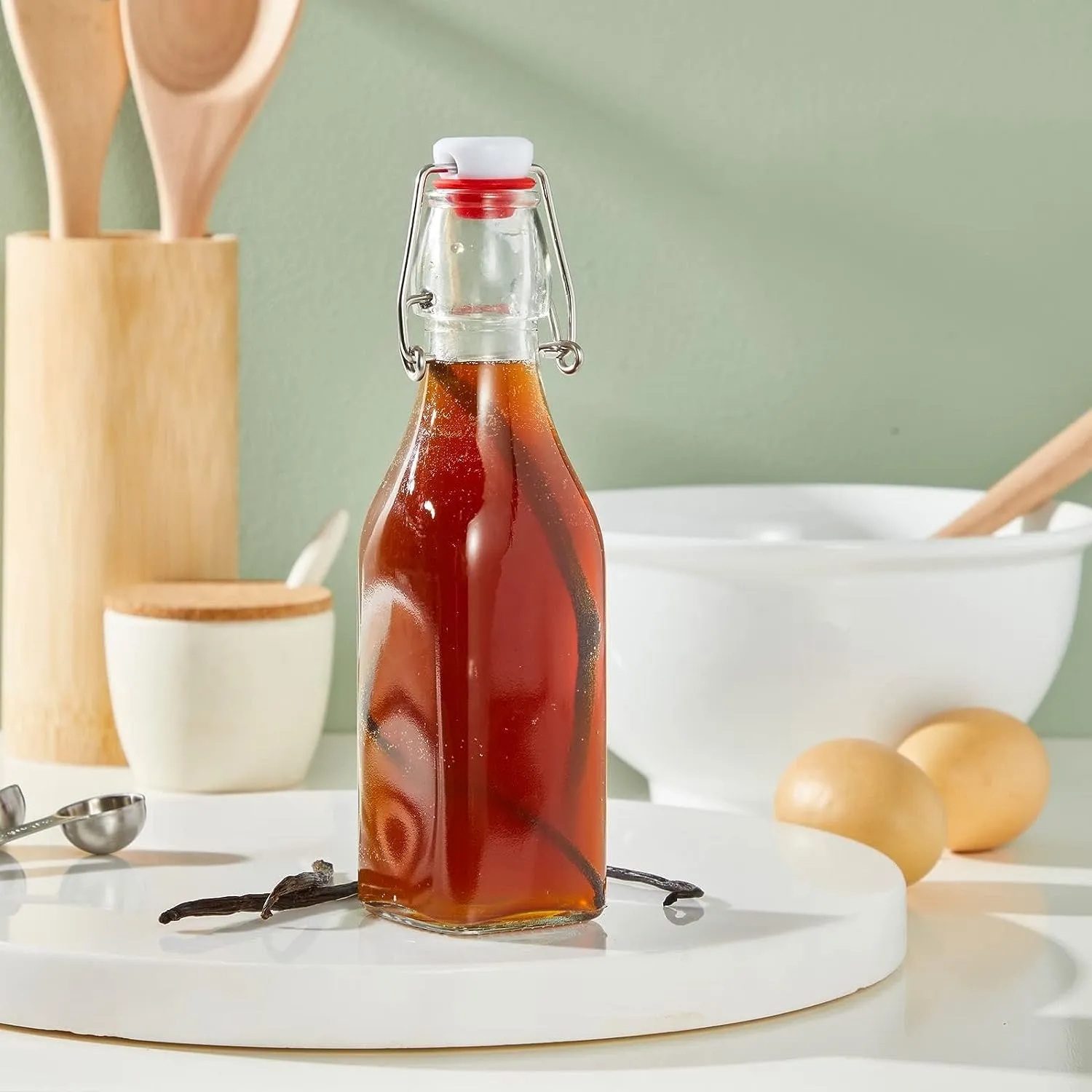 16 fl. oz. Swing Top Glass Bottle - Home Brewing & Beverages