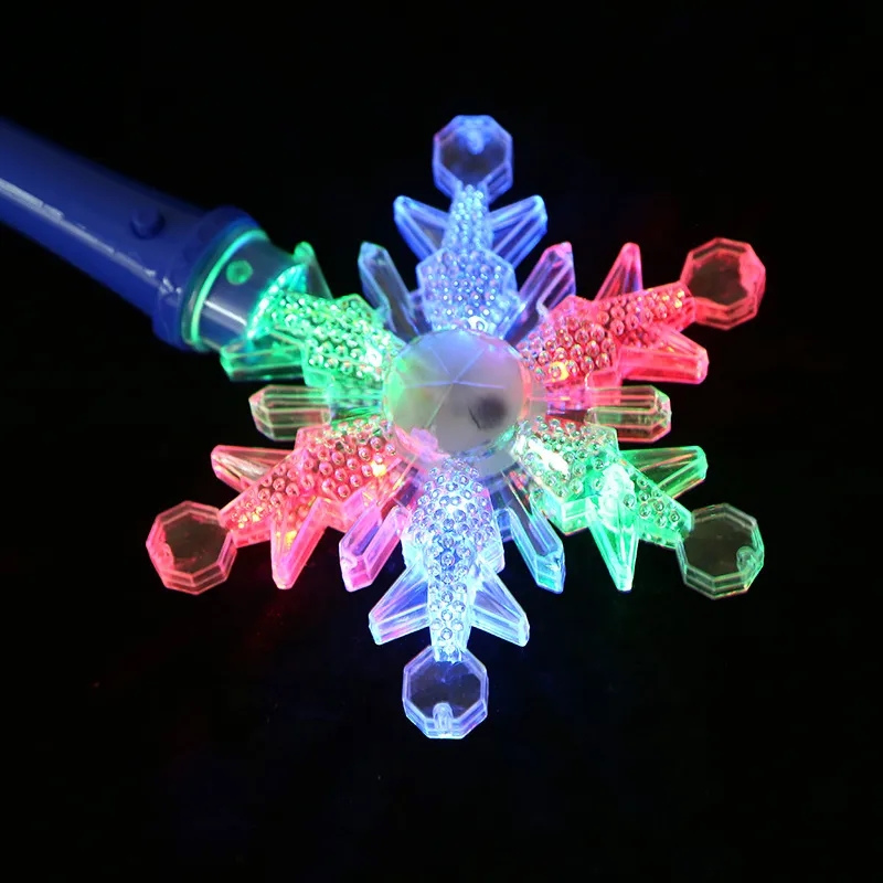 LED Snowflake Flashing Stick