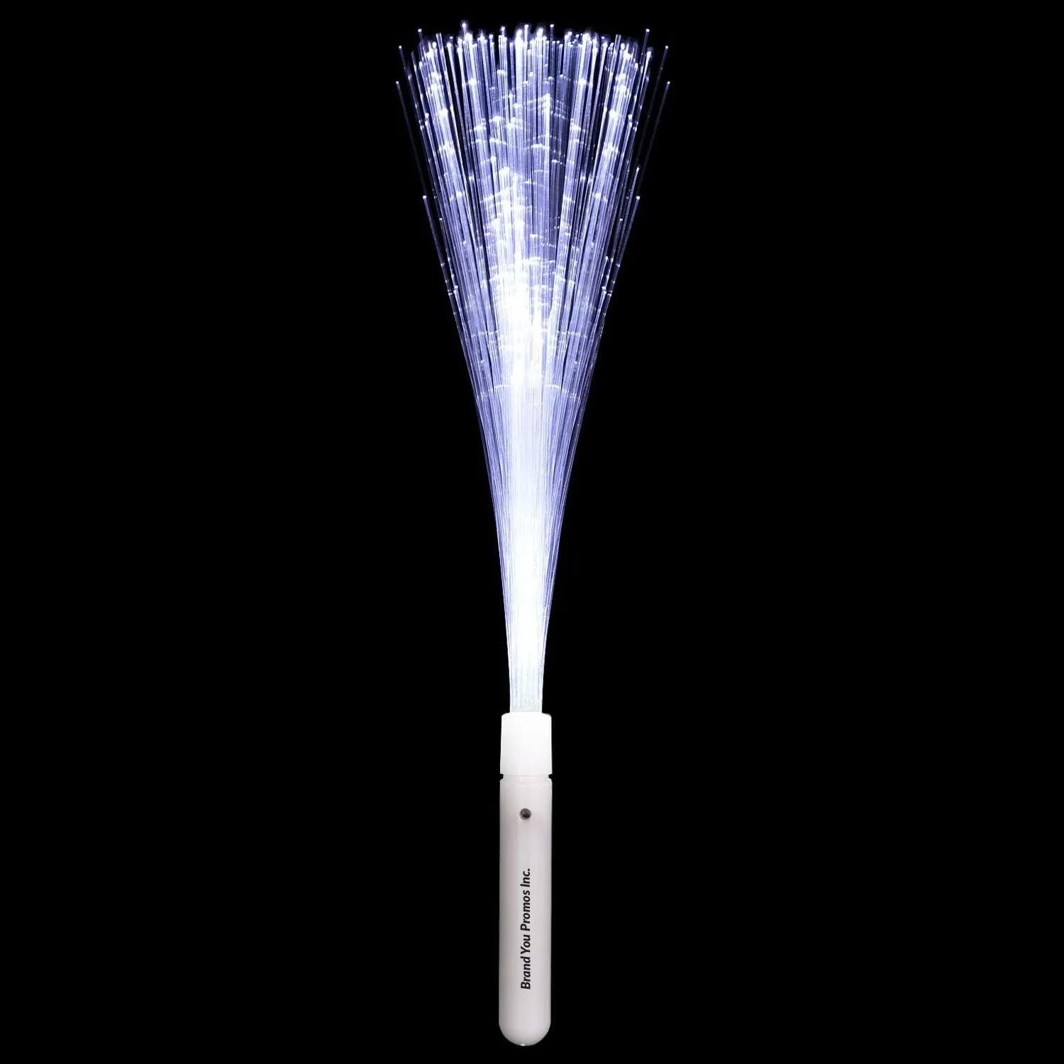 LED White Fiber Optic Glow Wand - 3 Modes Party Light Stick