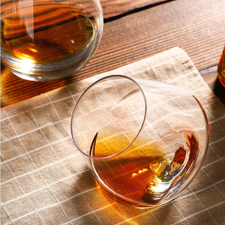 11oz Crystal Tilted Whiskey Glass