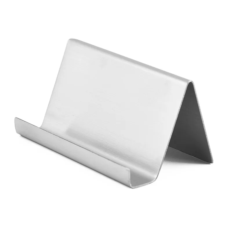 Elegant Stainless Steel Desk Business Card Holder