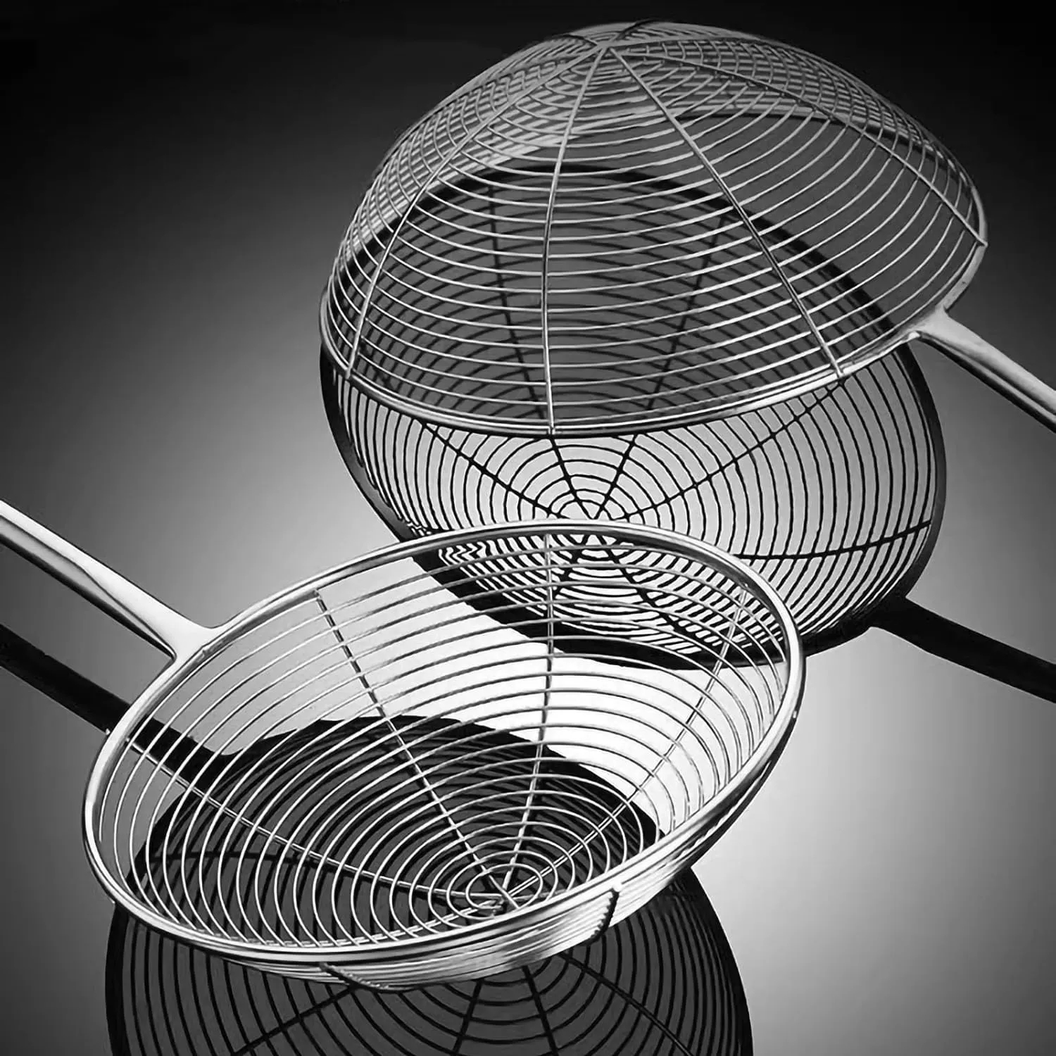 Versatile Stainless Steel Spider Strainer with Handle