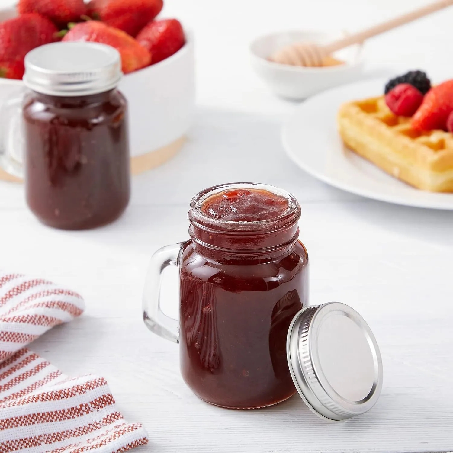 4 oz Mason Jars with Lids and Handles