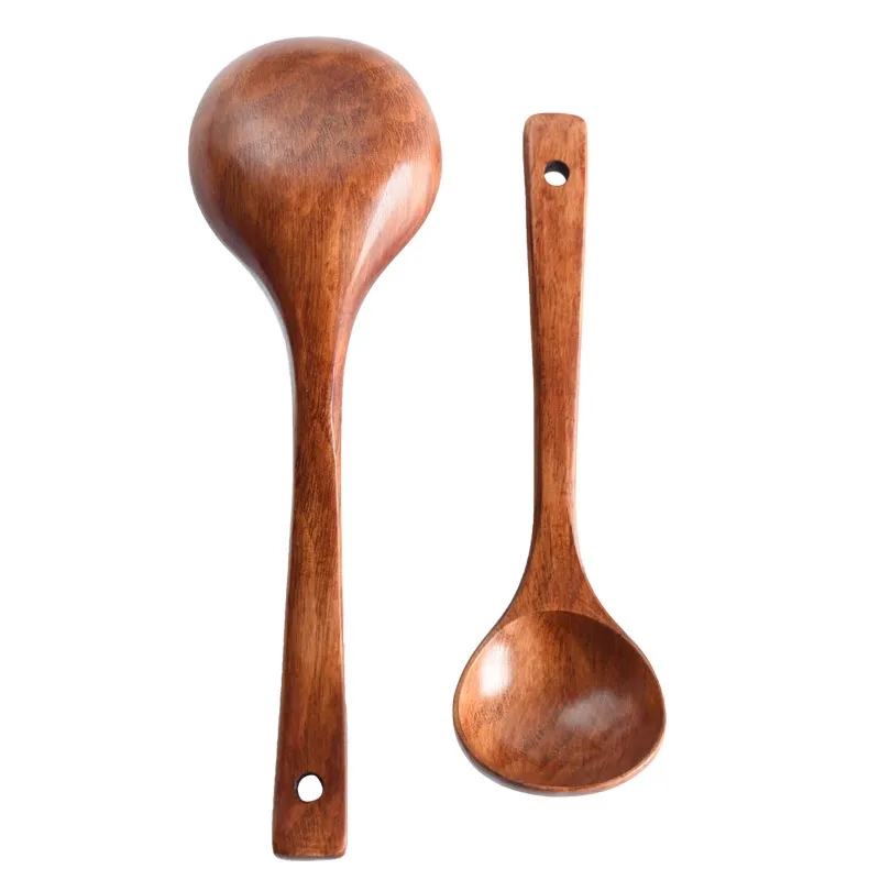 11-inch Large Wooden Ladle for Soup and Stew Serving
