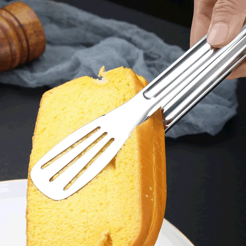 9-Inch Stainless Steel Kitchen and Buffet Serving Tongs