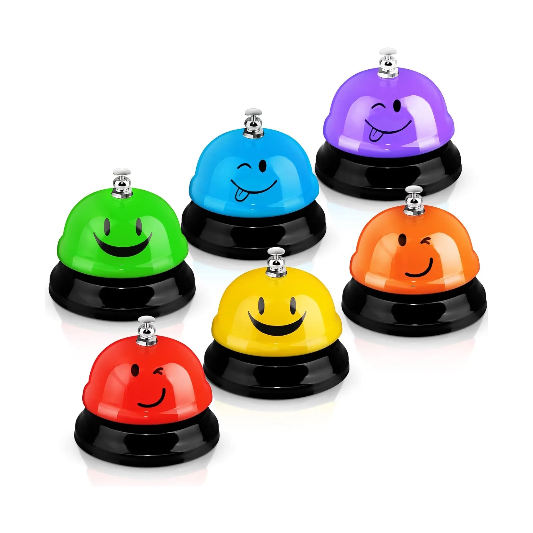 Smile Face Desk Service Bell 3" - Metal Anti-Rust