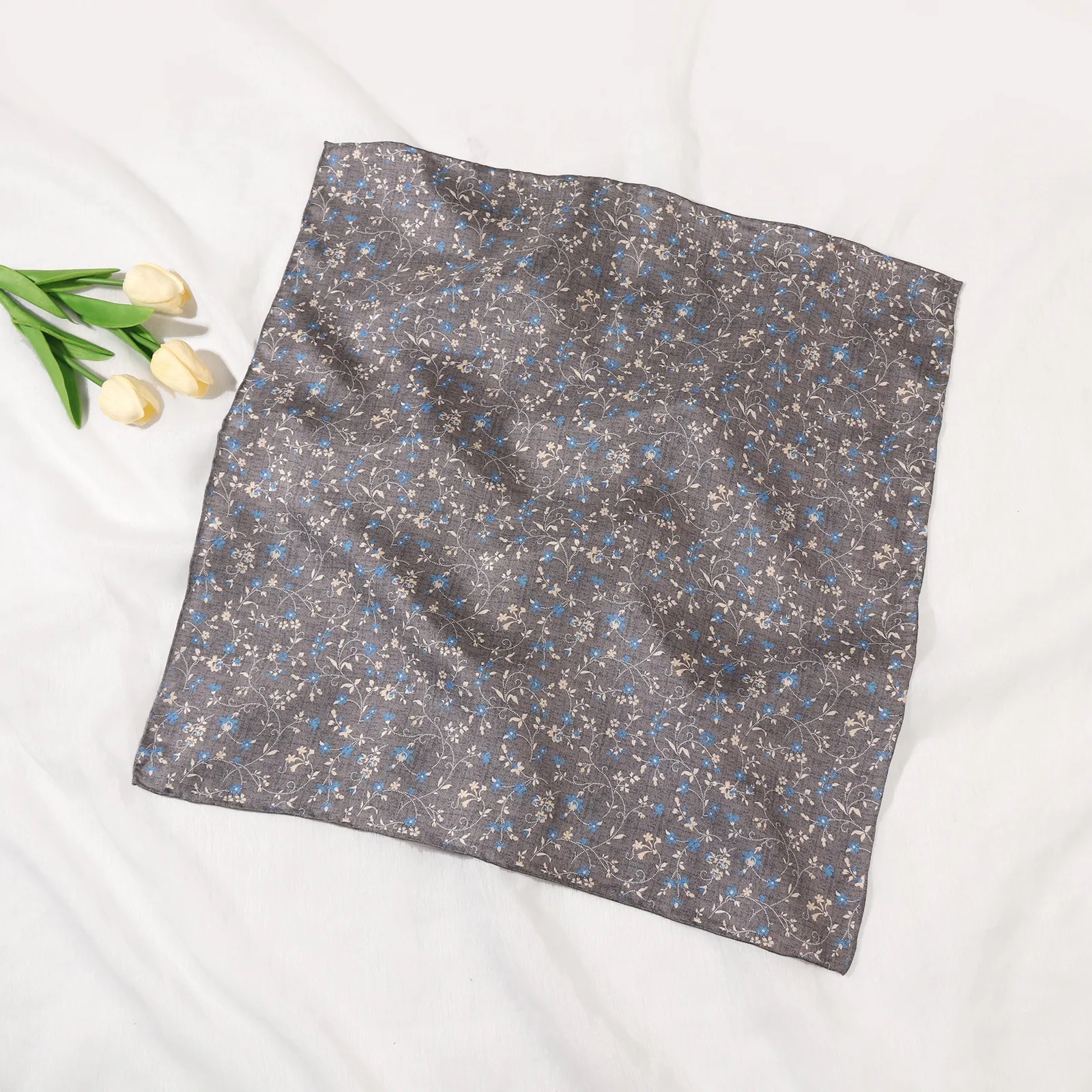 36" Versatile 100% Silk Large Square Scarf & Shawl for Women