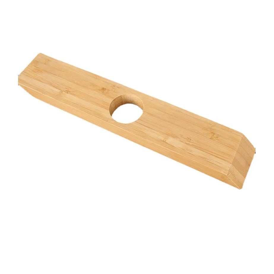 Wood Self-Balancing Single Wine Bottle Tabletop Holder
