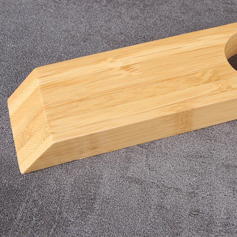 Wood Self-Balancing Single Wine Bottle Tabletop Holder