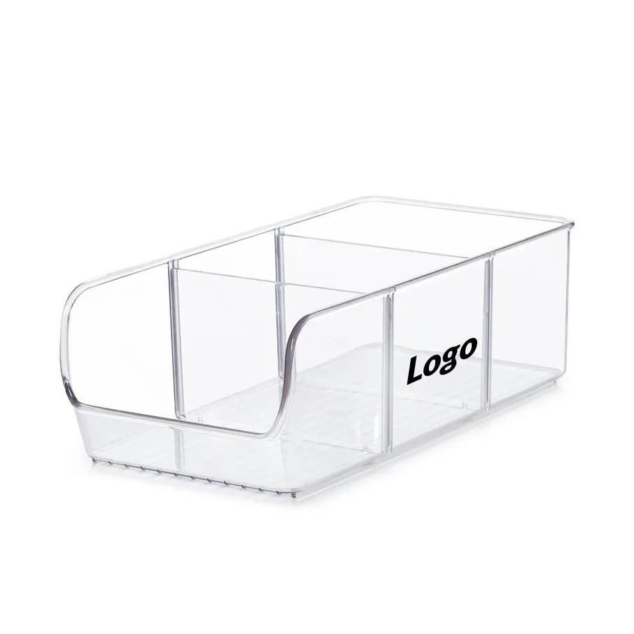 Stackable Pantry Organizer Bins w/ Removable Inserts