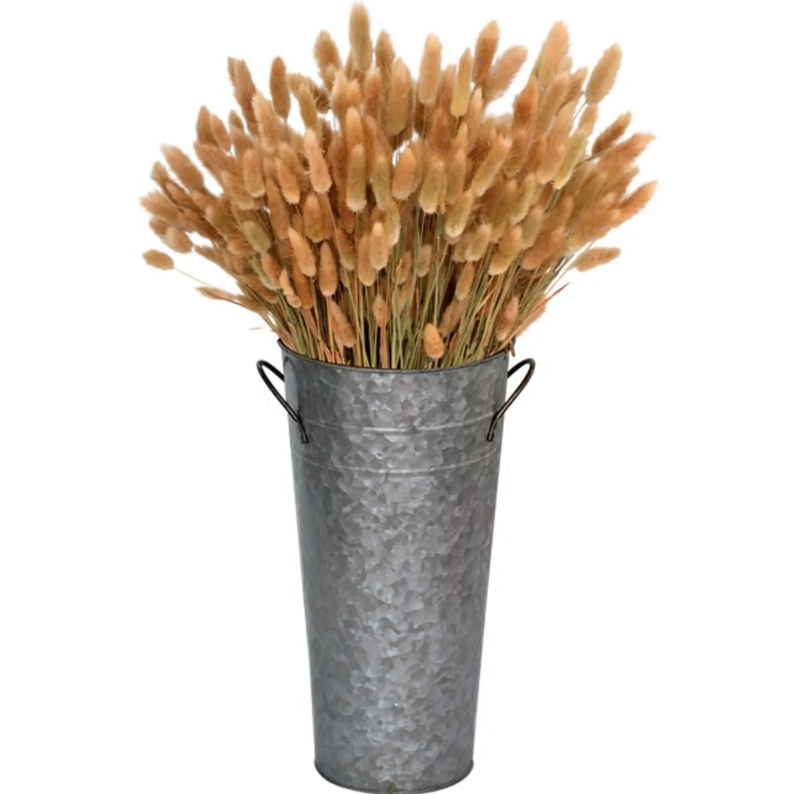 12 Inch Antique Iron Flower Bucket Vase