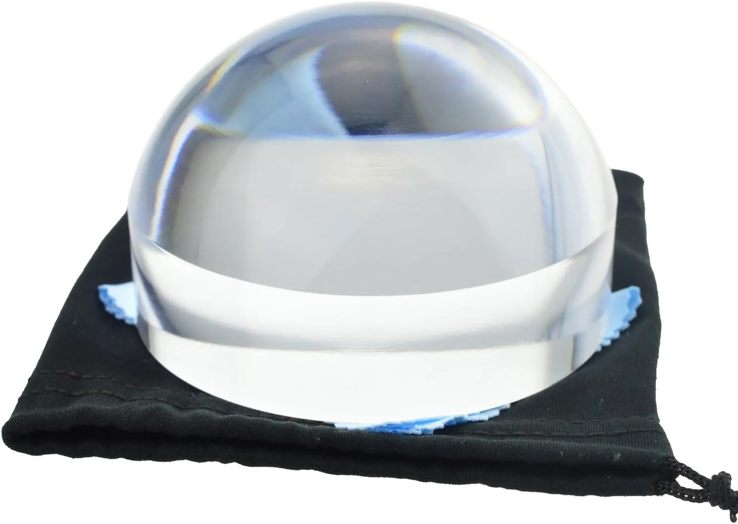 4" Crystal Glass Magnifying Dome Paperweight