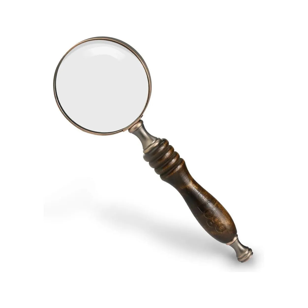 Antique 10X High Magnification Copper Magnifying Glass