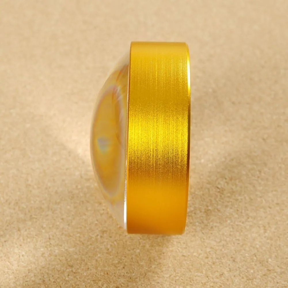 Golden 4X Domed Magnifying Glass & Desktop Paperweight