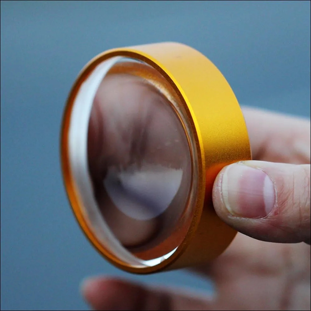 Golden 4X Domed Magnifying Glass & Desktop Paperweight