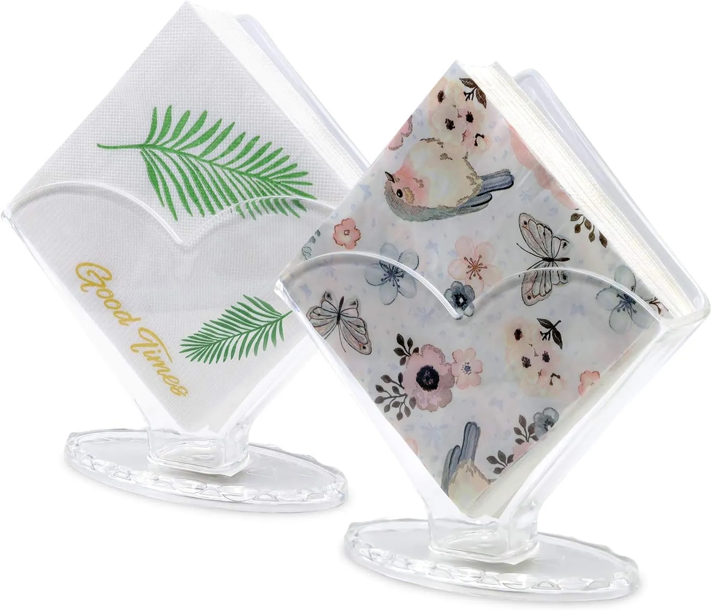 Clear Cocktail Napkin Dispenser Coffee Filter Holder