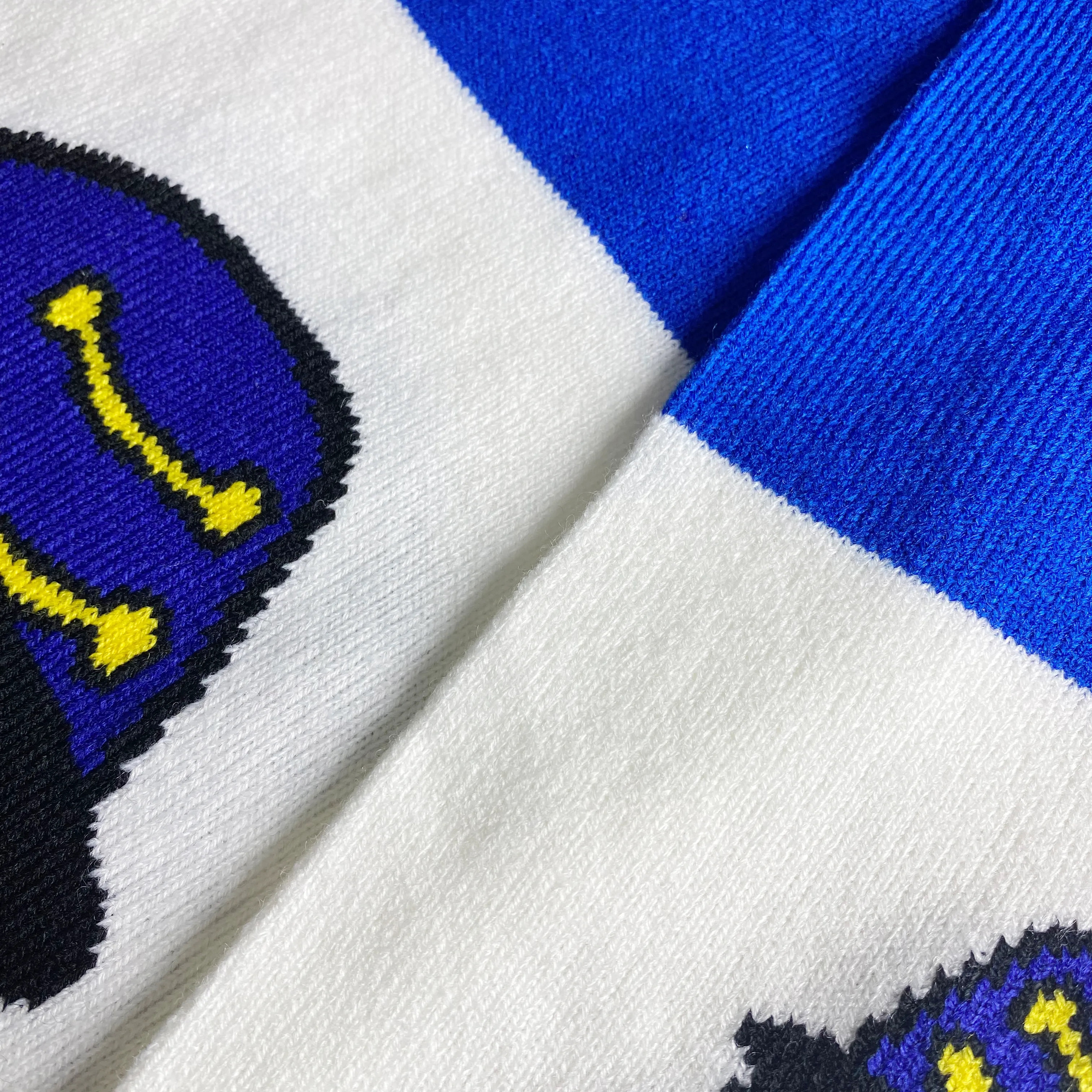 Classic Double-Sided Soccer Knit Scarf