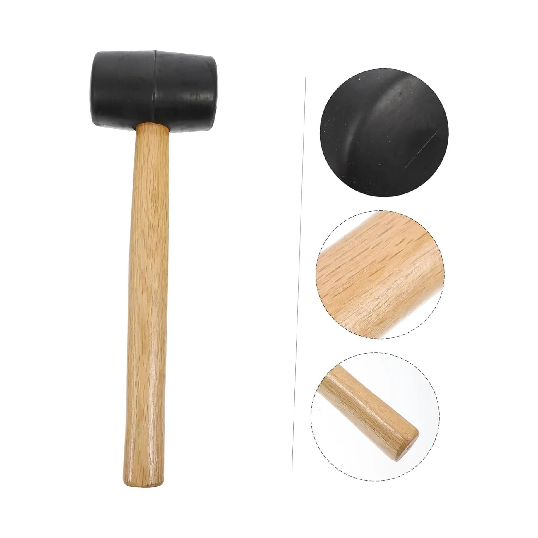 24 oz Classic Rubber Mallet w/ Ergonomic Hardwood Handle