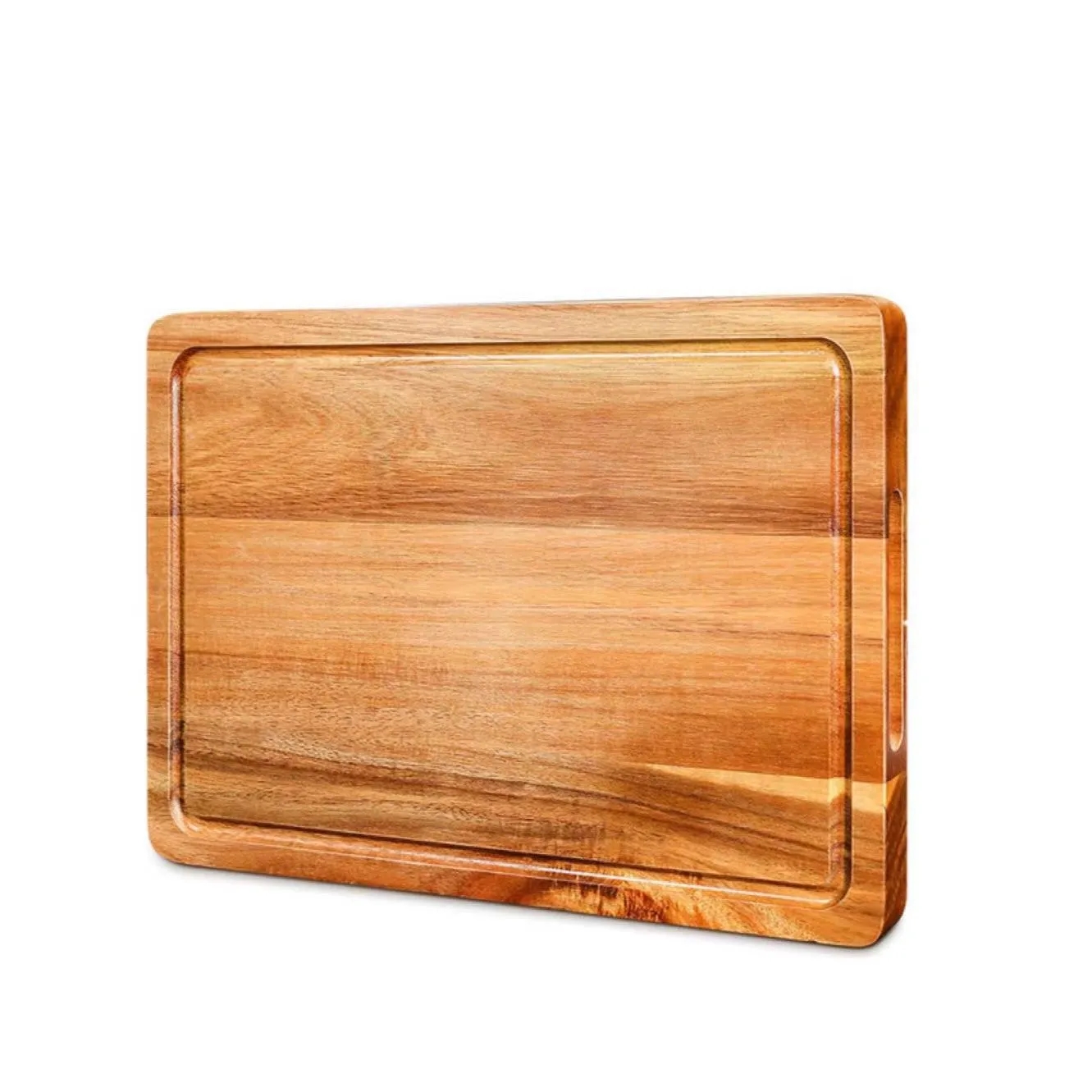 Reversible Acacia Wood Large Cutting Board with Juice Groove