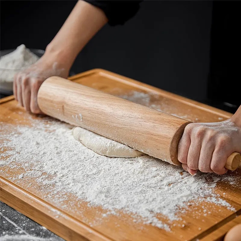 Bamboo Wood Cutting Board with Juice Grooves - 16x11