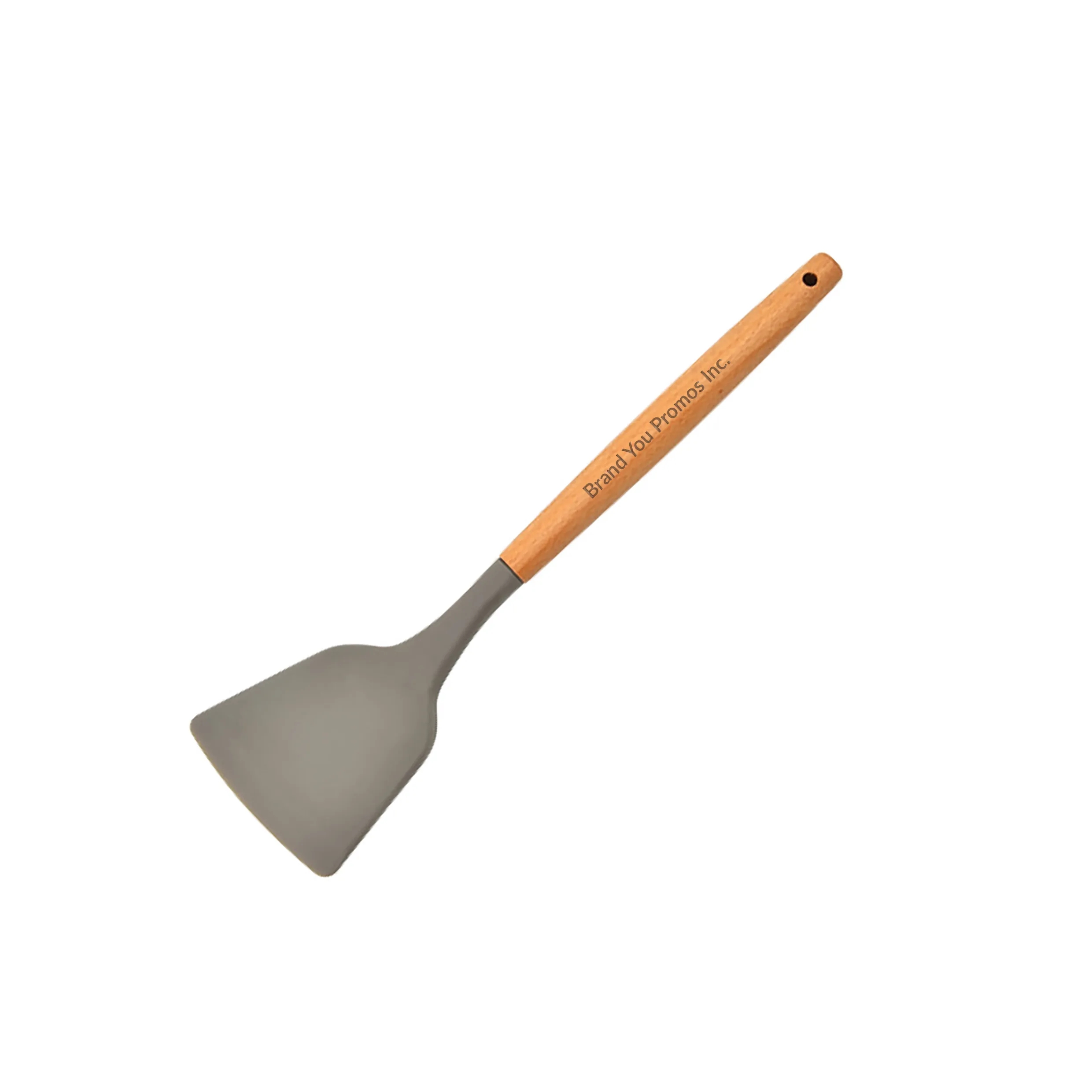 Non-Stick Silicone Turner Spatula with Wood Handle