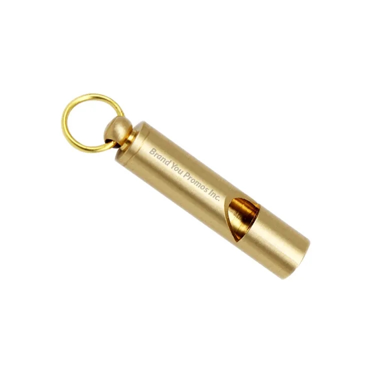 Ultra-Loud Brass Survival Whistle - Portable & Reliable