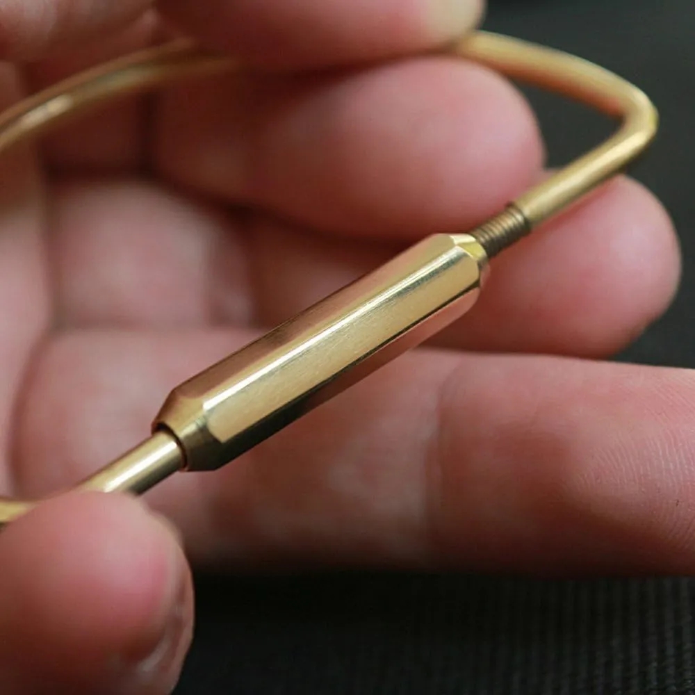 Brass Screw Lock D-Shape Key Holder