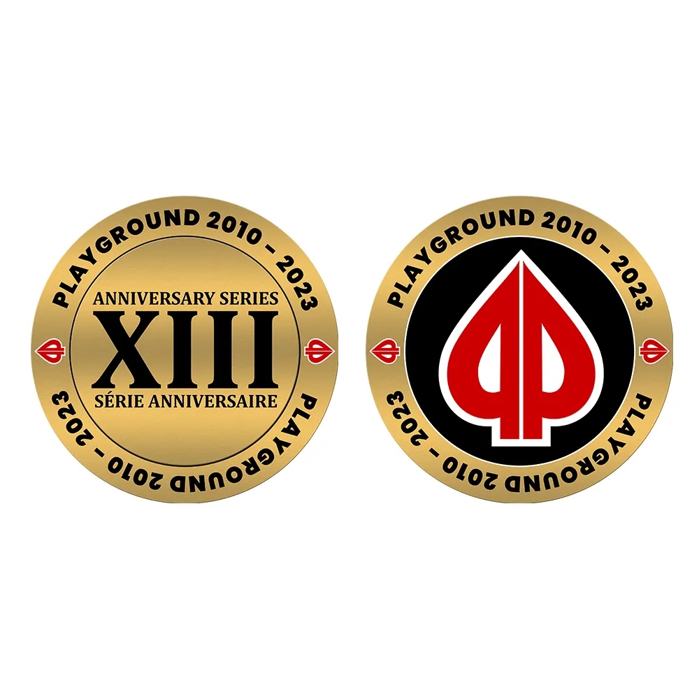 Custom 5cm Metal Enamel Appreciation Coins - Motivational