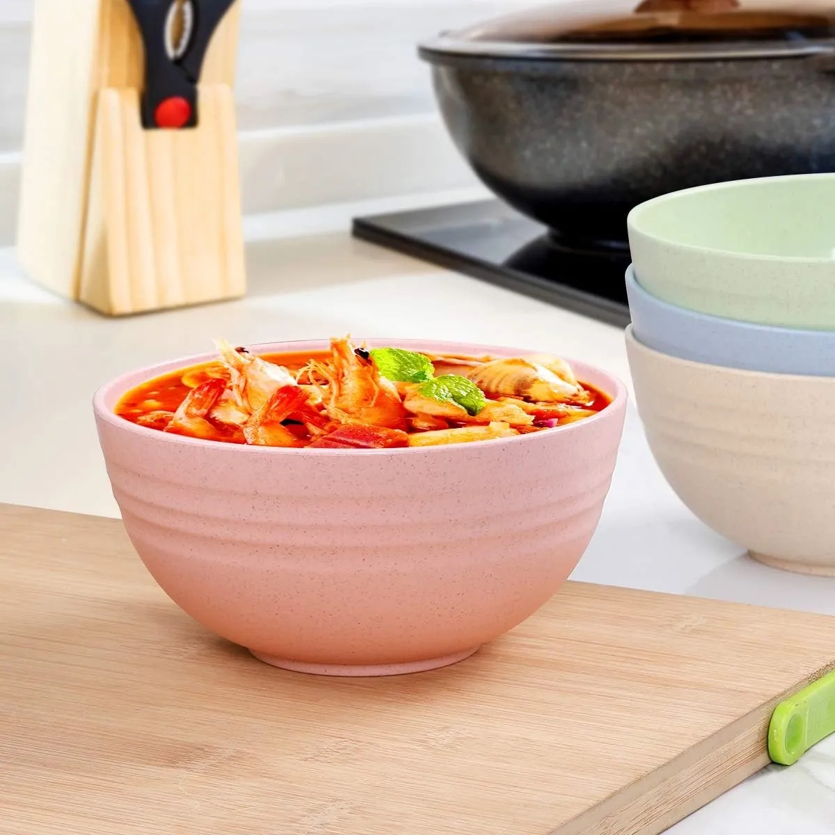 Sustainable Eco-Friendly 24oz Unbreakable Cereal Bowls