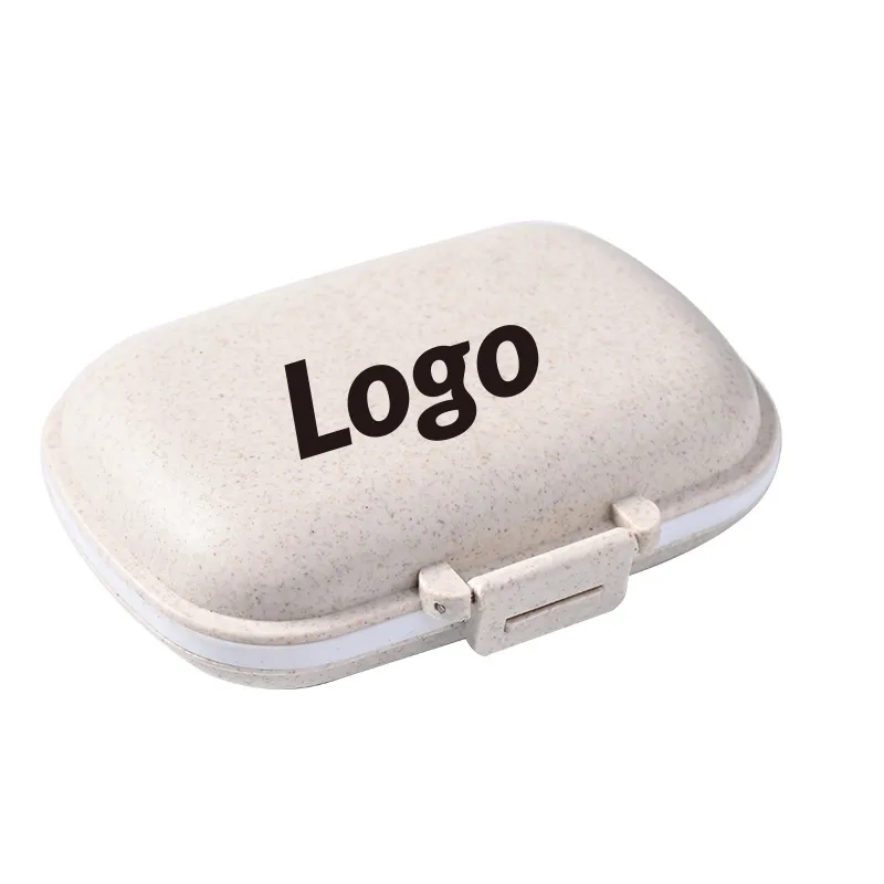 Portable Secure 8-Compartment Pill Box Organizer Case