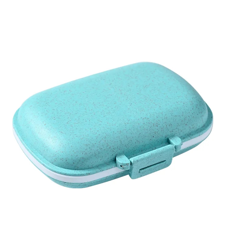 Portable Secure 8-Compartment Pill Box Organizer Case