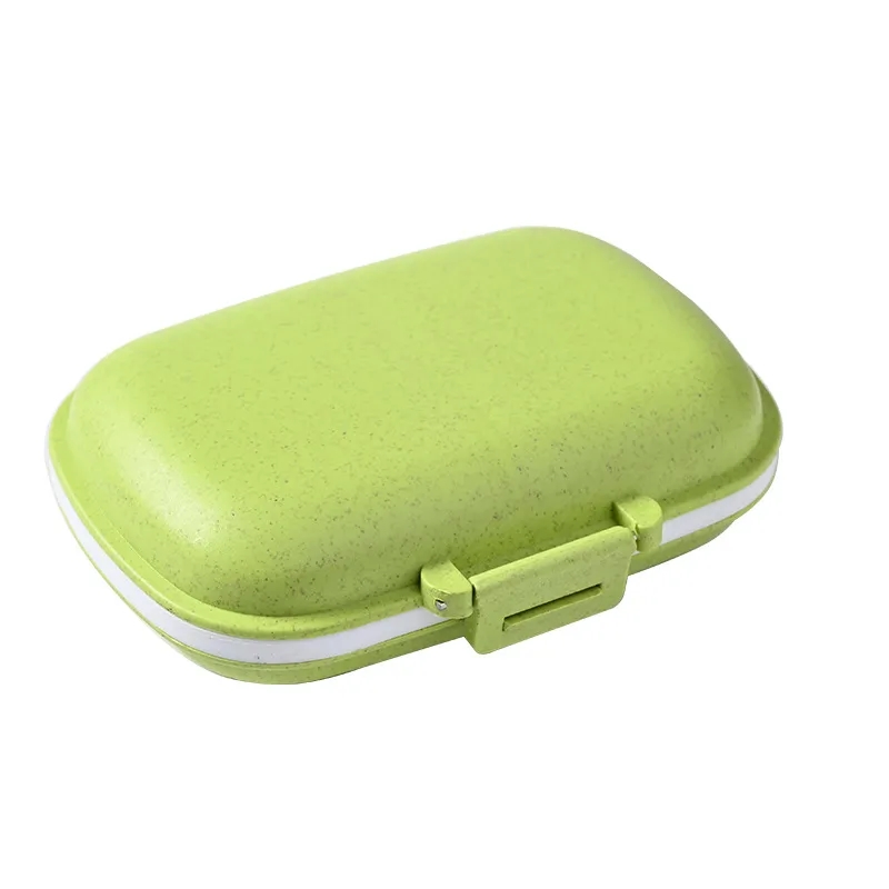Portable Secure 8-Compartment Pill Box Organizer Case