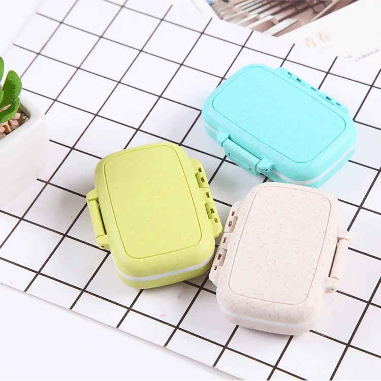 Portable Removable 3-Compartment Pill Case Organizer Box