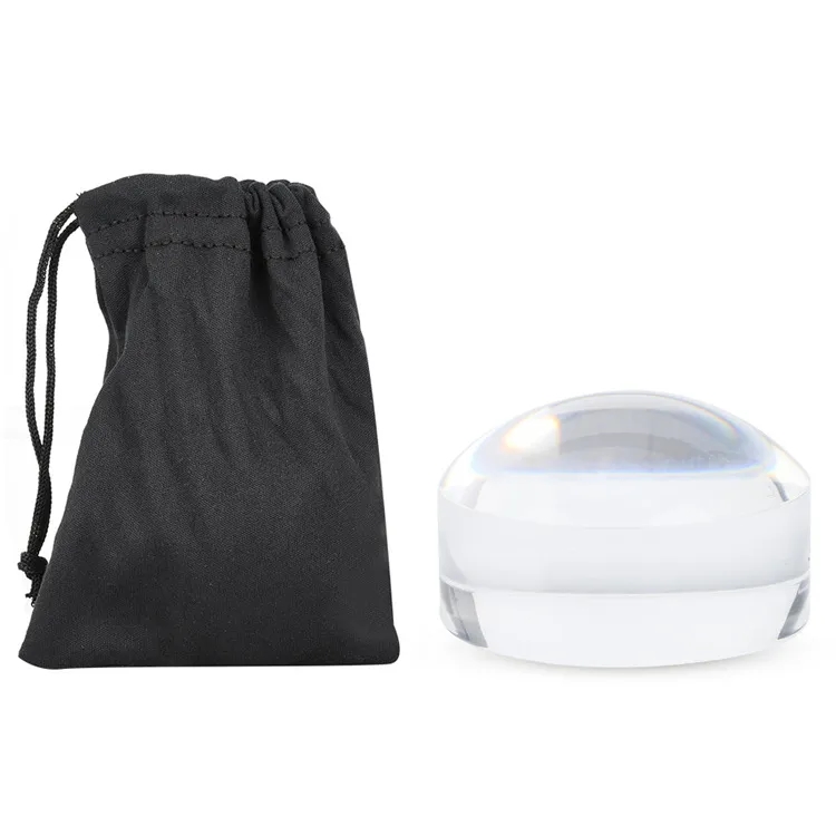 2" 8X Optical Glass Lens Magnifying Reading Dome w/ Pouch