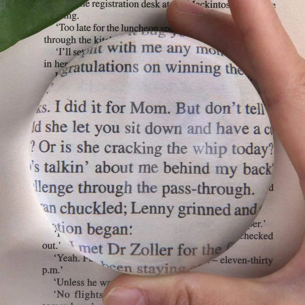 80mm Acrylic Dome Reading Magnifier/Paperweight with Pouch