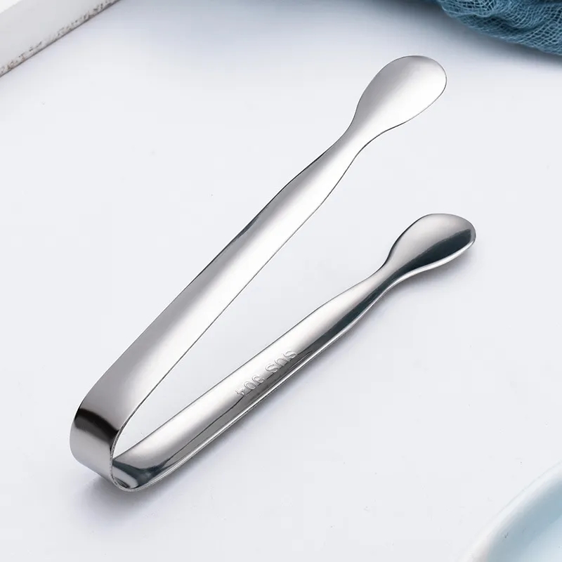 Versatile Stainless Steel Mini Serving Tongs 4.25"