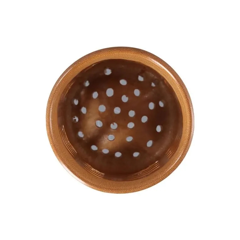 Bamboo Toothbrush & Makeup Brush Holder with Quick-Dry Base