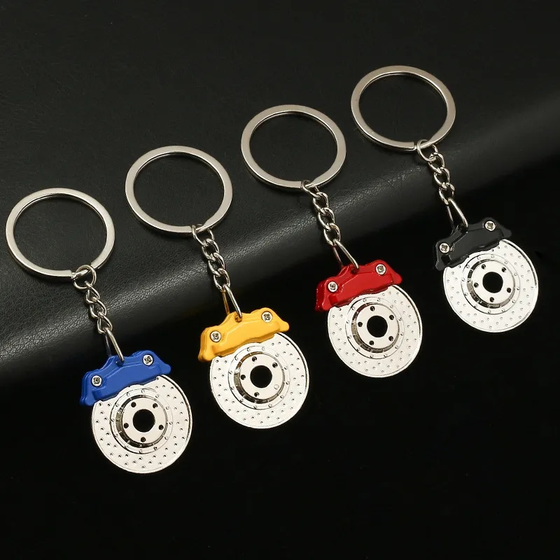 Auto-Inspired Spinning Disc Brake Keychain Accessory