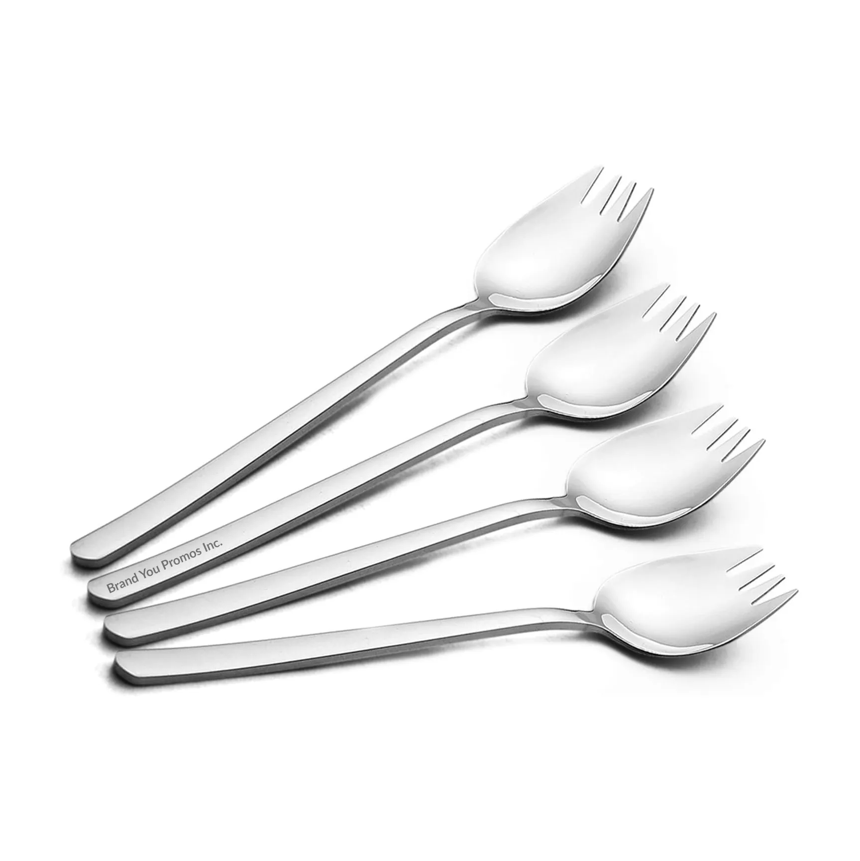 Multi-Use 18/10 Stainless Steel Long Handle Sporks, 7.4 Inch