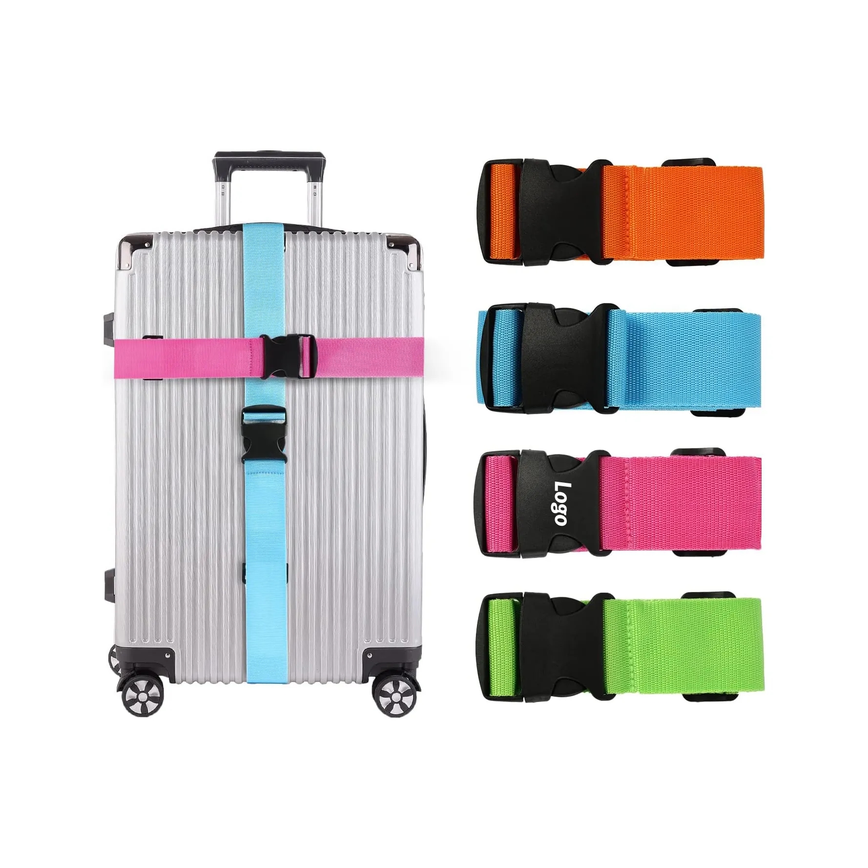 Adjustable Wide Packing Straps for Secure Luggage