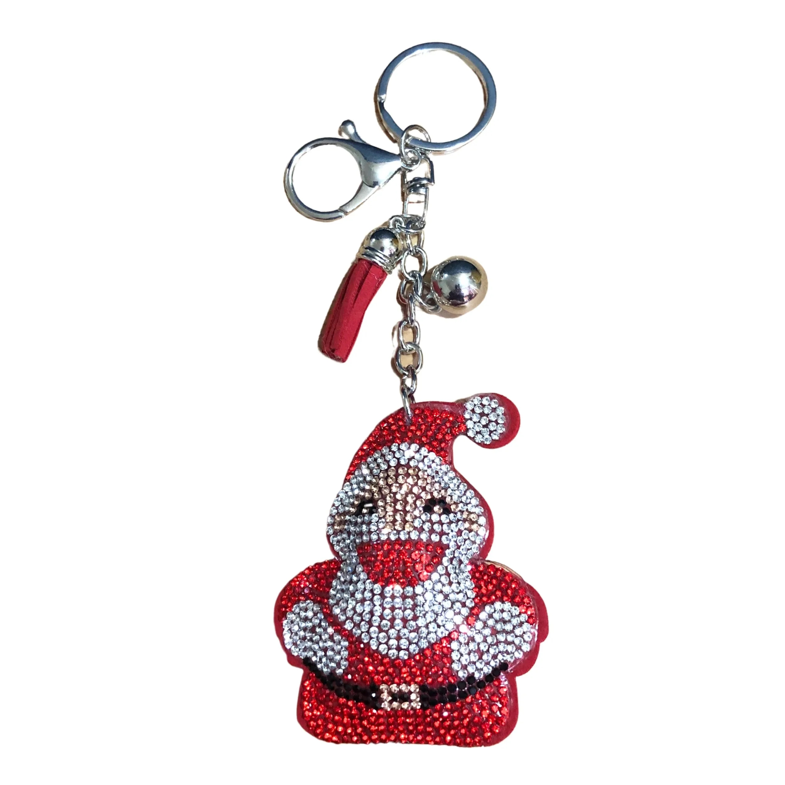 Custom Shape Rhinestone Studded Keychain for Women and Girls