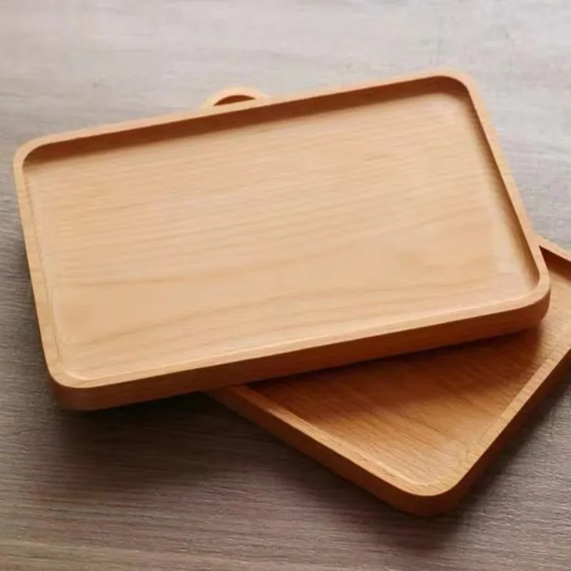 10 inch Rectangular Wooden Serving Platter Tray