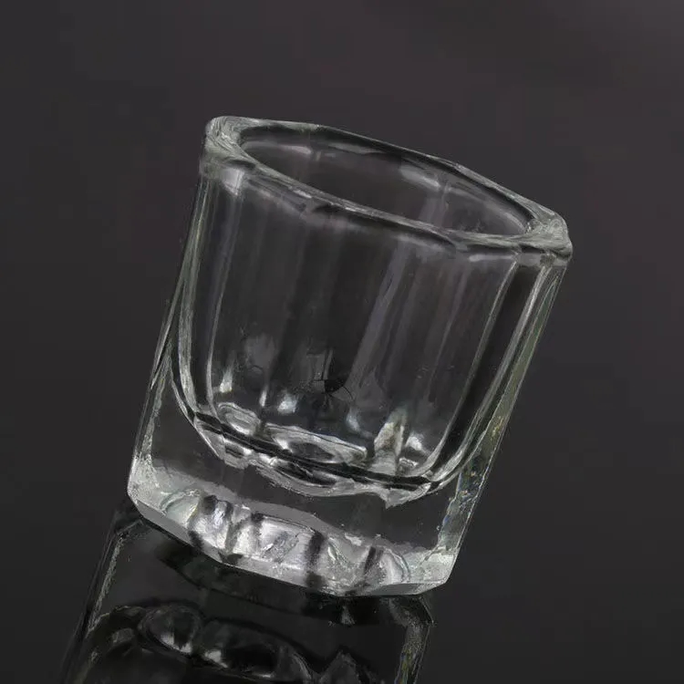 Clear Glass Dappen Dish for Acrylic Nails