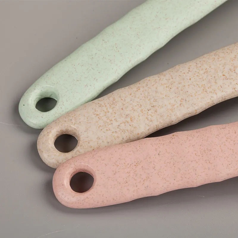 Eco-Friendly Wheat Straw Large Long-Handle Soup Spoon