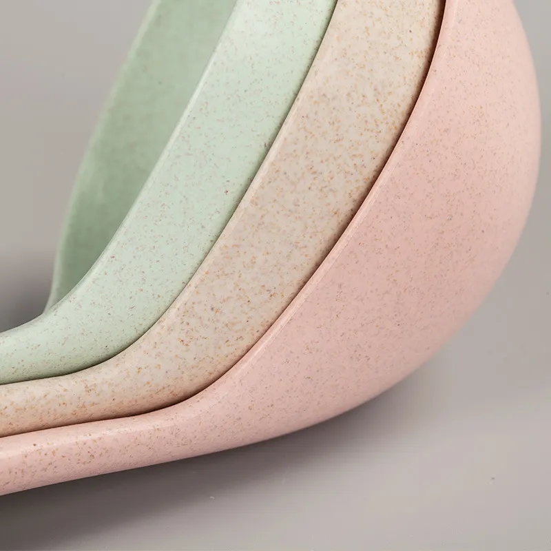 Eco-Friendly Wheat Straw Large Long-Handle Soup Spoon