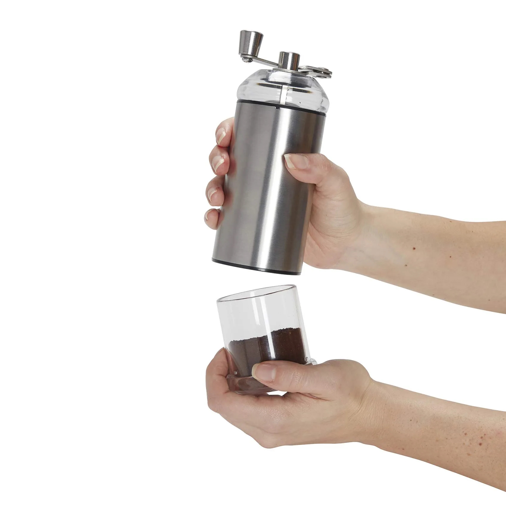 Compact Manual Coffee Grinder with Adjustable Settings