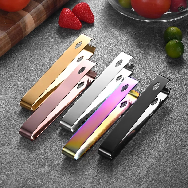6-Inch Stainless Steel Serving and Cooking Tongs for Kitchen