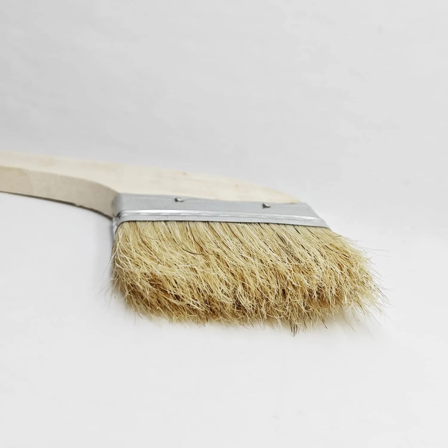 16" Angled Hog Bristle Radiator Paint Brush w/ Wood Handle