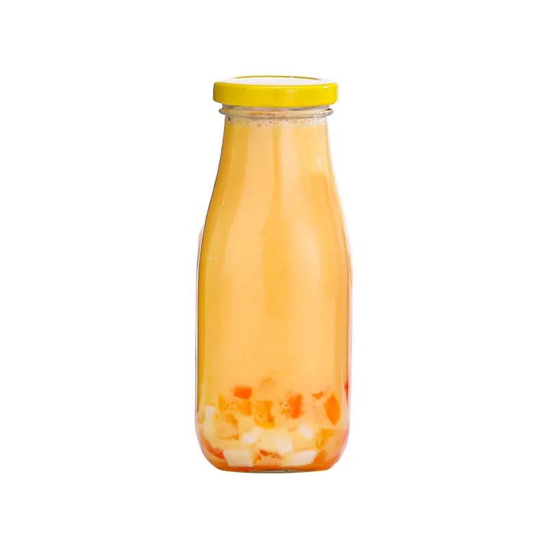 10 oz Eco-Friendly Glass Beverage Bottles with Secure Caps